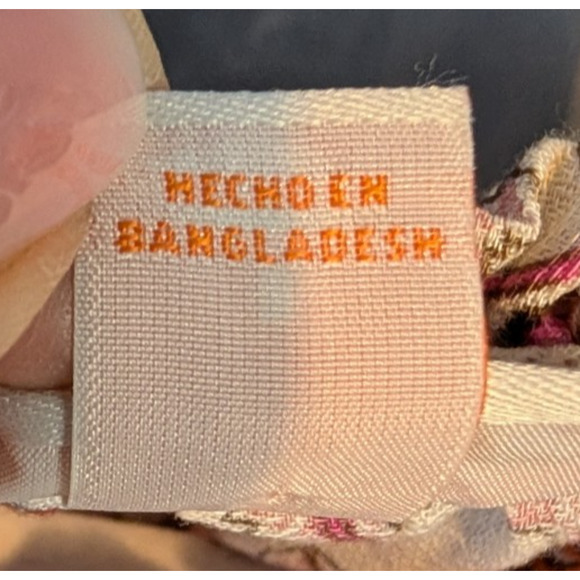 Knox Rose Boho Cottage Prairie Peasant Strawberry Floral Print Puff Sleeve Top L - Picture 8 of 10